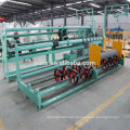 Fully automatic double wire 13 foot chain link fence machine